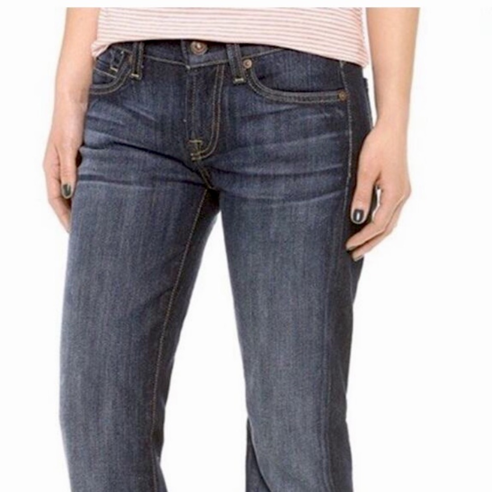 7 For All Mankind Bootcut Jeans Womens‎ 26 Blue Low Rise